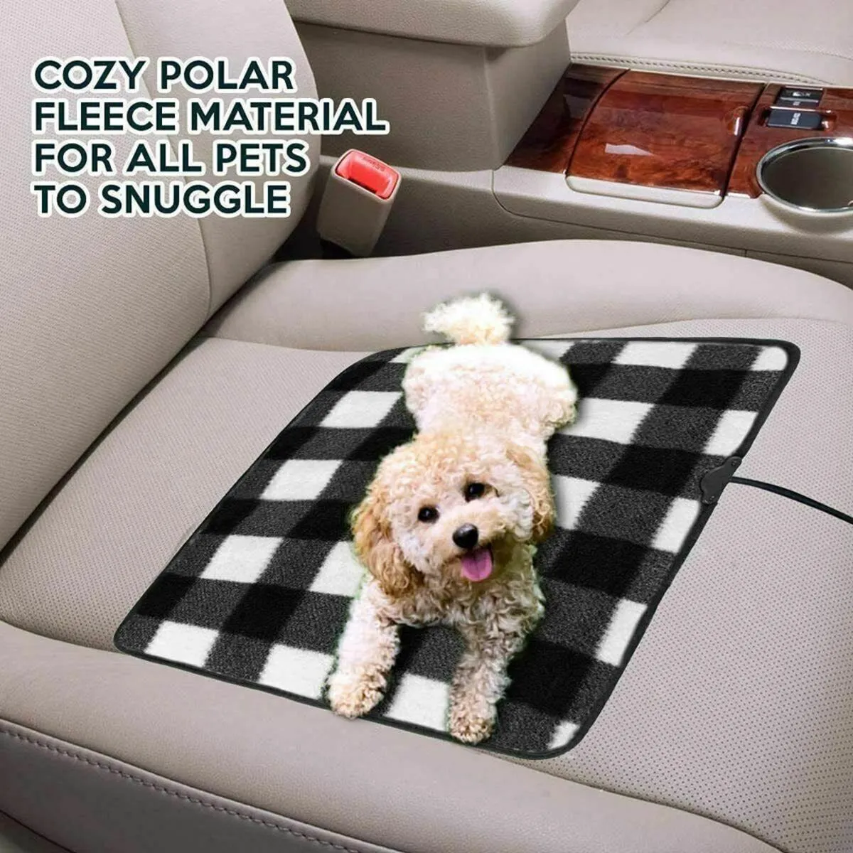 Zone Tech 12V Car Mini Heated Travel Blanket Pad